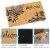 Sunnydaze 17-Inch x 29-Inch PVC and Coir Doormat - Blue Leaf Scroll Perspective: back