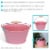 Sunnydaze Galvanized Steel Bucket Planters with Handles - Pink - Set of 10 Perspective: back