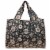 Wrapables Large Nylon Reusable Shopping Bag, Floral Deco Perspective: back