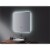 Lugano 36" Wide x 36" Tall LED Mirror w/ Defogger Perspective: back