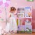 Fantasy Fields Kids Magic Garden Wooden Bookcase Book Shelf Organizer Rack Pink Perspective: back