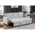 Reversible Sleeper Sofa Storage Chaise in Gray - Lilola Home Perspective: back
