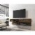 Astor 70.86 Floating Entertainment Center in Rustic Brown Perspective: back