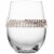 Aisle26 Stemless Wine Glasses with Silver Rhinestone Design, Set of 2 Perspective: back