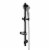 PULSE ShowerSpas Matte Black Adjustable Slide Bar Shower Panel Accessory Perspective: back