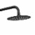 PULSE ShowerSpas Aquarius Matte Black Shower System Perspective: back