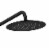 PULSE ShowerSpas Lanai Matte Black Shower System Perspective: back