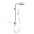 PULSE ShowerSpas Atlantis Brushed Nickel Shower System Perspective: back