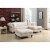 Glory Furniture Nola Velvet Sofa Chaise in Ivory Perspective: back