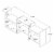 Hampton Zig-Zag Wall D�cor Shelves in Off White and Maple Cream Perspective: back