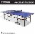 HEAD 1-1-33012-DS 12 Millimeter Surface Match Point Ping Pong Table with Net Perspective: back