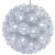 Sunnydaze 5-Inch Indoor/Outdoor Lighted Ball Hanging Decor - White Perspective: back