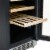 33 Bottle Mini Beverage Refrigerator Glass Door Wine Beer or Water - Stainless Perspective: back