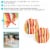 Sunnydaze Outdoor Round Bistro Seat Cushion - Sherbert Stripes - Set of 2 Perspective: back