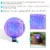 Sunnydaze Blue Peaceful Waves Rippled Glass Gazing Globe - 10 in Perspective: back