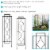 Sunnydaze Steel Chic Diamonds Garden Trellis - Set of 2 - 48 in Perspective: back
