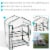 Mini Greenhouse 2 Shelves Outdoor Portable Garden Plant Growing Rack Perspective: back
