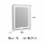Superior 30 in. W x 36 in. H Frameless Anti-Fog Wall Bathroom LED Vanity Mirror in Silver Perspective: back
