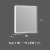 Huron 24.02 in. W x 30 in. H Frameless Anti-Fog Wall Bathroom LED Vanity Mirror in Silver Perspective: back