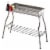 28.8 inches Portable Charcoal BBQ Grill Perspective: back