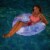 PoolCandy 42 In. Lobster Nebula Black Galaxy LED Illuminated Pool Tube Float Perspective: back