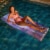 PoolCandy Ride-On 74 In. x 30 In. Illuminated Galaxy Deluxe Pool Raft PC4452GSF Perspective: back
