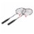 EastPoint 2 Player Badminton Racket Set Perspective: back