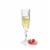 8 oz. Crystal Cut Plastic Champagne Flutes (48 Glasses) Perspective: back