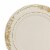 7.5  Ivory with Gold Harmony Rim Plastic Appetizer/Salad Plates (120 plates) Perspective: back