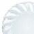 7.5  Clear Flair Plastic Appetizer/Salad Plates (180 Plates) Perspective: back