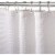 Hotel Collection Premium Waffle Weave Fabric Shower Curtain by Kate Aurora - White Perspective: back