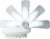 Pet Life Gyrater Swivel Travel Soft Grooming Pet Pin Brush Perspective: back