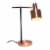 Lalia Home Iron Mid Century Table Lamp in Rose Gold Perspective: back
