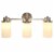 Simple Designs 20.75 Modern 3 Light Metal and Milk White Cylinder Shape Glass Shades with Perspective: back