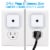 LED SENSOR NIGHT SLEEP WALK SECURITY ALERT LIGHT FOR HOME OFFICE BATHROOM KITCHEN - 6 PKS Perspective: back