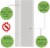 Fly Clear Window Fly Traps Bug Fly Killer Window Decal Non-Toxic, Total 10 Pices Perspective: back