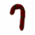 Midlee Felt Wool Christmas Candy Cane Cat Toy- Set of 2 Perspective: back