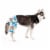 Midlee Blue Hibiscus Hawaiian Dog Board Shorts (XXX-Large) Perspective: back