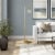 Henn&Hart 12  Brass Finish Metal/Glass Floor Lamp Perspective: back