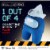 Among Us Plush Buddy Blue Crewmate White Sailor Hat 8 Soft Doll Game P.M.I. Perspective: back