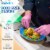 Hand-E Pink Nitrile Gloves, Perfect for Cleaning & Cooking - 50 Pack Perspective: back