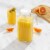 JoyJolt Beverage Serveware Glass Pitcher with Handle & 2 Lids - 60 oz Perspective: back