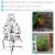 Sunnydaze Indoor/Outdoor Metal Sweethearts Chair Planter Stand - Brown - 25.25 Perspective: back