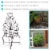 Sunnydaze Steel Sweetheart Back Chair Planter Stand - 25.25 in - Set of 2 Perspective: back