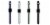 4-Pack of Silicone Bands for Apple Watch Series 1,2,3,4,5,6 & SE - Size 42mm/44mm Perspective: back