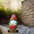 VP Home Strawberry Gnome Solar Powered LED Outdoor Decor Garden Light Perspective: back