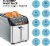 Chefman Smart Touch 2 Slice Digital Toaster, 6 Shade Settings, Crumb Tray - Stainless Steel Perspective: back
