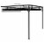 vidaXL Garden Wall Gazebo with Retractable Roof Canopy 118.1 x118.1 Anthracite Perspective: back