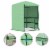 vidaXL Greenhouse with Shelves Steel 89.4 x87.8 Perspective: back