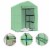 vidaXL Greenhouse with Shelves Steel 56.3 x56.3 x76.8 Perspective: back